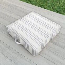 Holli Zollinger AEGEAN MULTI STRIPE Outdoor Floor Cushion - Deny Designs