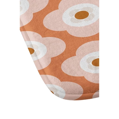 Beshka Kueser Shapes Flowers Bath Mat Orange - Deny Designs - Image 2
