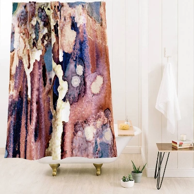 CayenaBlanca Lazulite Shower Curtain Pink - Deny Designs - Image 2