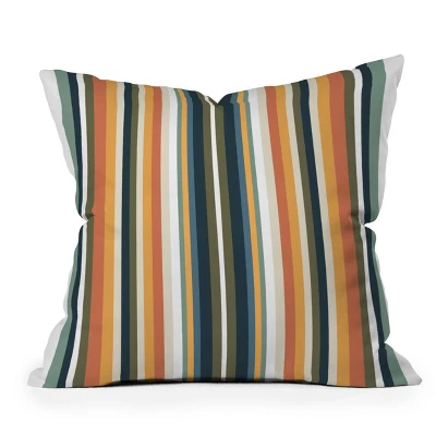 Sheila Wenzel Ganny Mid Century Stripes Outdoor Throw Pillow - Deny Designs - Image 3
