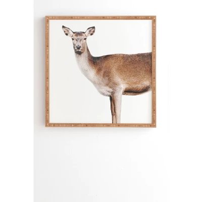 Emanuela Carratoni The Sweet Deer Bamboo Framed Wall Art - Deny Designs - Image 3