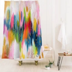 Brushstroke Shower Curtain - Deny Designs