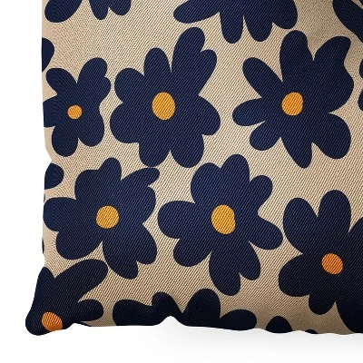 Miho Mini Floral Garden 2 Square Floor Pillow - Deny Desings - Image 2