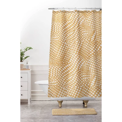 Dune Dots 3 Shower Curtain - Deny Designs - Image 2