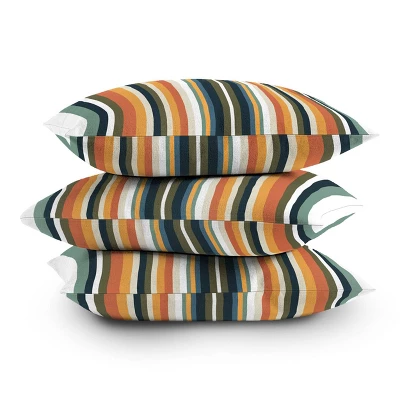 Sheila Wenzel Ganny Mid Century Stripes Outdoor Throw Pillow - Deny Designs - Image 2