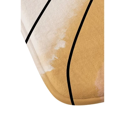 Aleeya Jones Watercolor Rainbow Memory Foam Bath Mat Pink - Deny Designs - Image 2