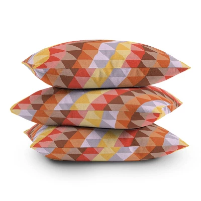 Sewzinski Desert Diamonds Outdoor Throw Pillow Orange - Deny Designs - Image 2