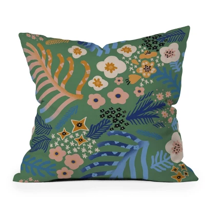 Flowers Whisper Outdoor Throw Pillow - Deny Designs - Image 3