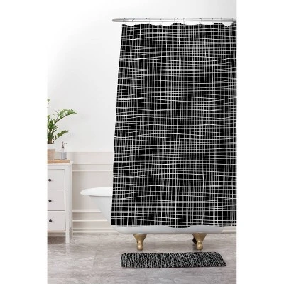 Caroline Okun Obsidian Bath Rugs And Mats Black 24" X 36" - Deny Designs - Image 3