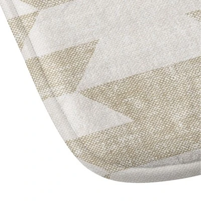 Little Arrow Design Co Boho Geometric Memory Foam Bath Mat Beige - Deny Designs - Image 2