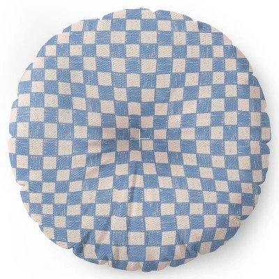 Schatzi Brown Alice Check Powder Floor Pillow - Deny Desings