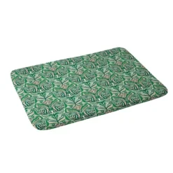 34"x21" Jenean Morrison Mirror Image Memory Foam Bath Mat Green - Deny Designs