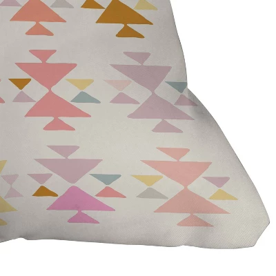 16"x16" June Journal Painted Square Throw Pillow Pink - Deny Designs - Image 2