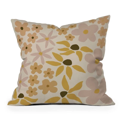 Urban Wild Studio Black Coffee Morning Tan Outdoor Throw Pillow - Deny Designs - Image 3