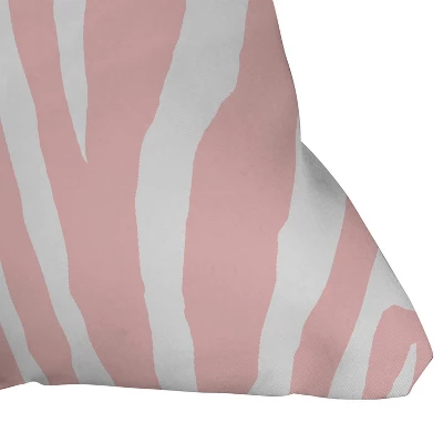 16"x16" Natalie Baca Zebra Striped Throw Pillow Rose Pink - Deny Designs - Image 2