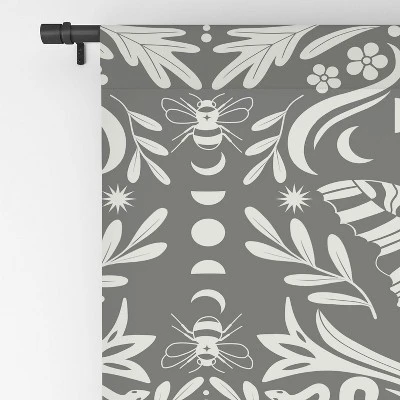 Emanuela Carratoni Ultimate Gray Damask 64" X 50" Single Panel Room Darkening Window Curtain - Deny Designs - Image 3