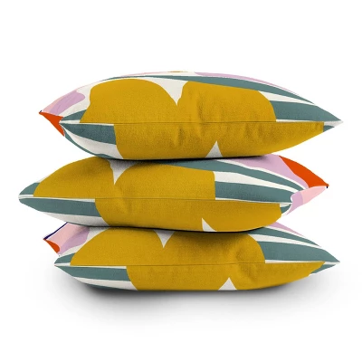 16"x16" Lane And Lucia Rainbow Collage Square Throw Pillow Green - Deny Designs - Image 3