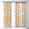 Marta Barragan Camarasa Flowery Meadow Colors Single Panel Sheer Window Curtain - Deny Designs