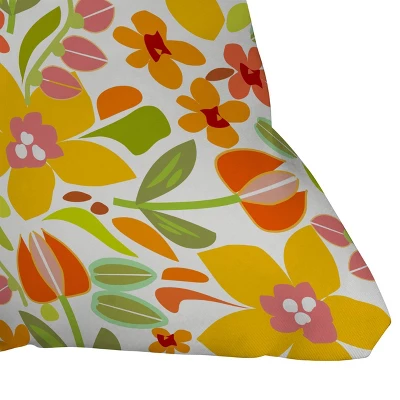 Mirimo Naif Summer Flora Outdoor Throw Pillow - Deny Designs - Image 2