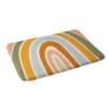 Lane And Lucia Late Summer Rainbow Bath Mat Orange - Deny Designs