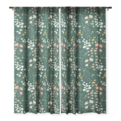 Emanuela Carratoni Meadow Flowers Theme Single Panel Sheer Window Curtain - Deny Designs - Image 2