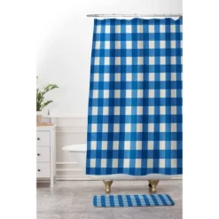 Ninola Design Summer/Americana Shower Curtain Blue - Deny Designs