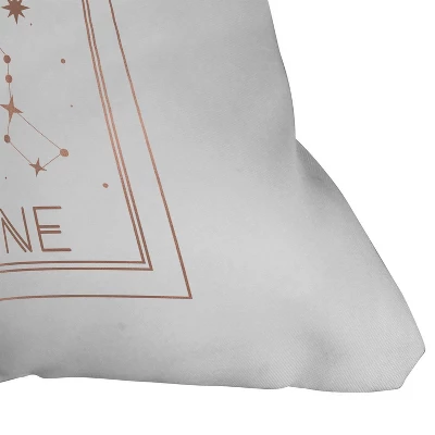 16"x16" Emanuela Carratoni La Lune Or The Moon Throw Pillow White - Deny Designs - Image 2